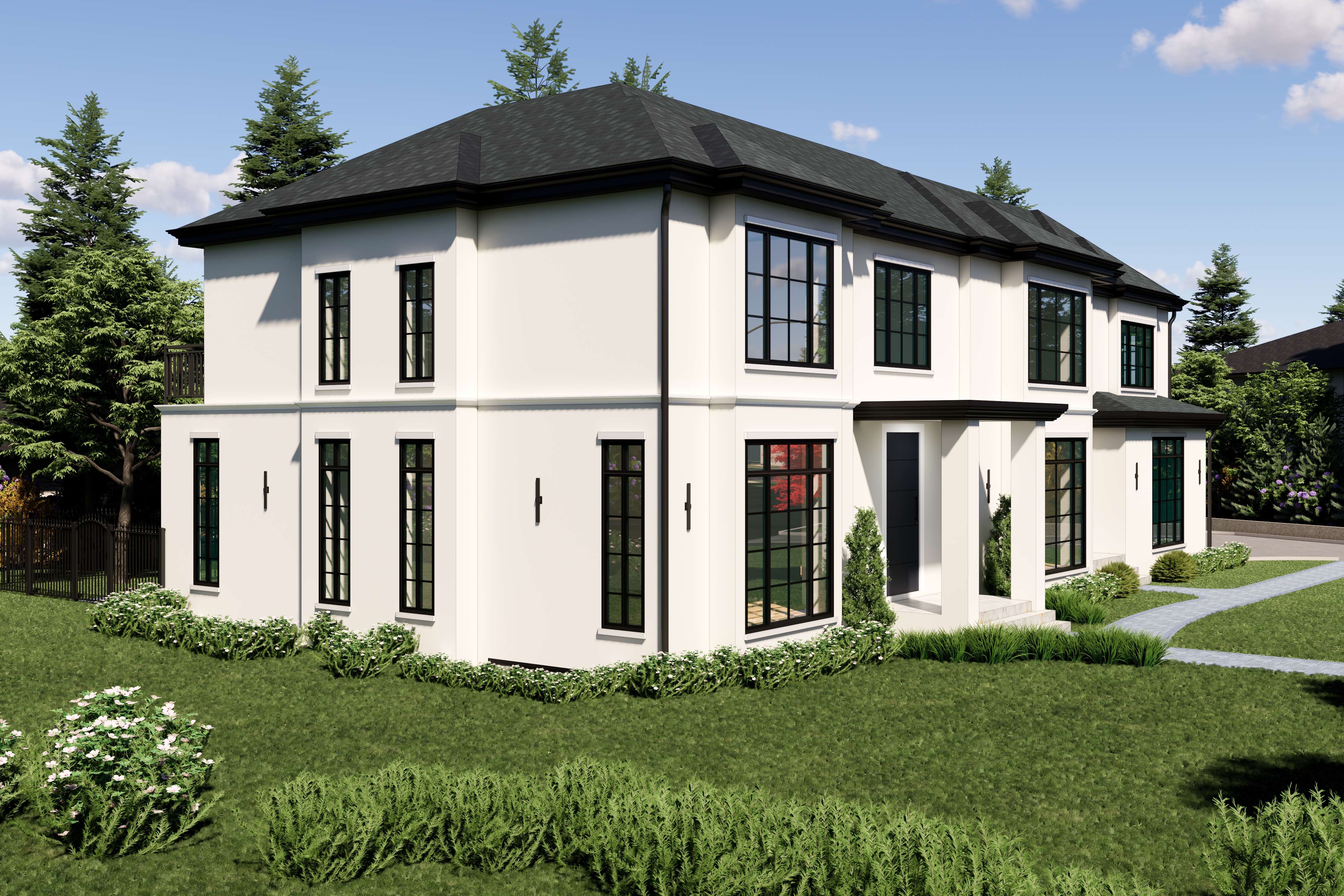 Roslyn Residence — exterior left corner