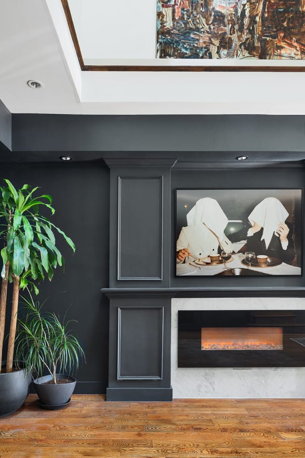 Throopkin Kollection — living area with fireplace